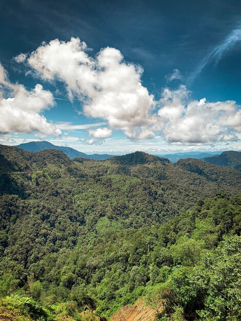 Photo scenic view of landscape against sky