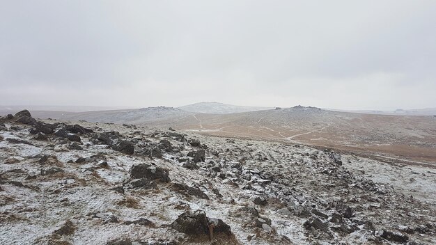 Photo scenic view of landscape against sky