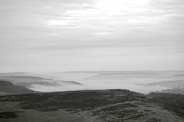 Photo scenic view of landscape against sky