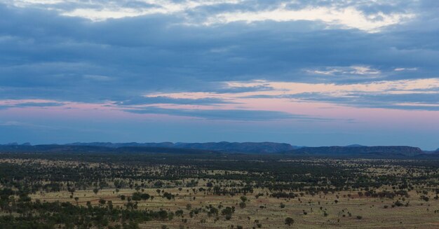 Photo scenic view of landscape against sky