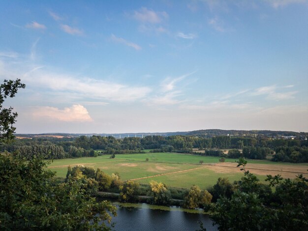 Scenic view of landscape against sky