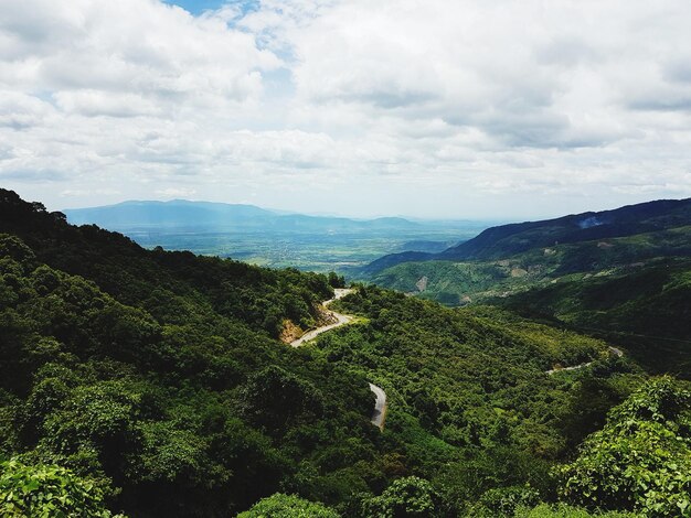 Photo scenic view of landscape against sky