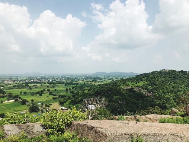 Scenic view of landscape against sky