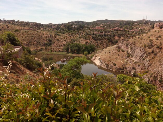 Photo scenic view of landscape against sky