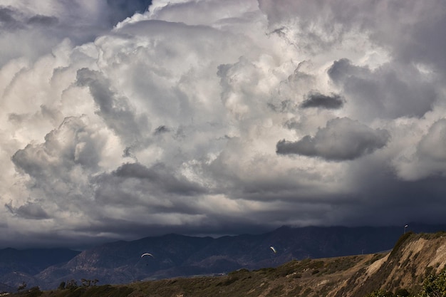 Photo scenic view of landscape against sky