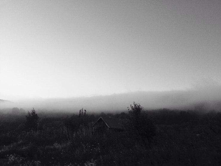Photo scenic view of landscape against sky