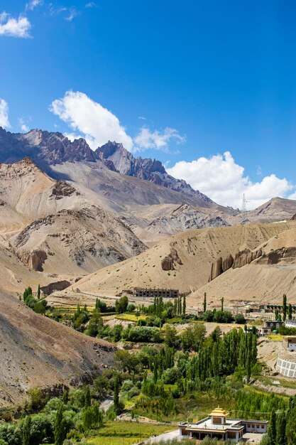 Scenic view of landscape and mountains against sky