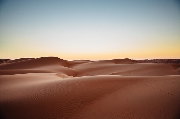 Scenic view of landscape at sunset