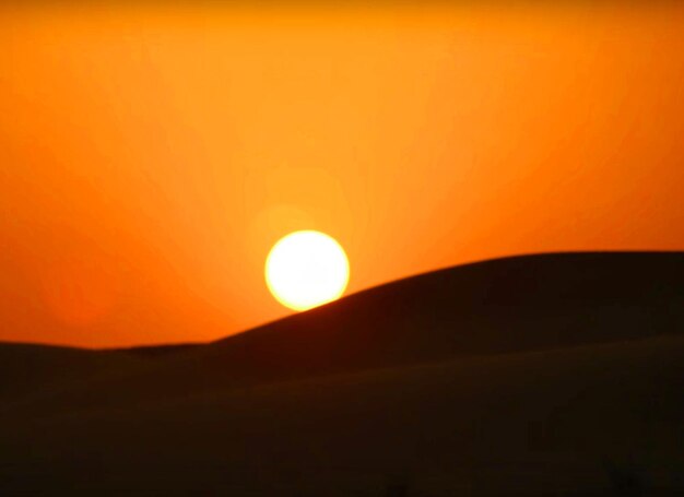 Scenic view of landscape at sunset