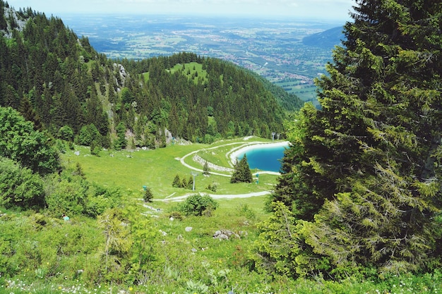 Foto vista panoramica del paesaggio