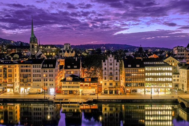 Zurich city downtown skyline cityscape of Switzerland