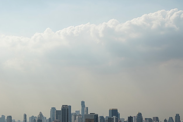 Scenic view of the modern Bangkok city