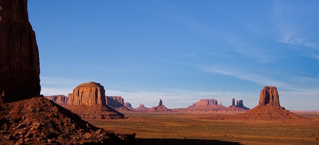 Foto vista panoramica della monument valley nello utah