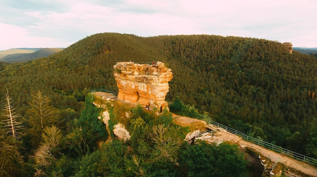 Scenic view of mountain against sky