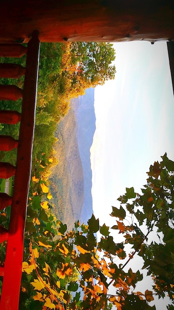 Scenic view of mountain against sky