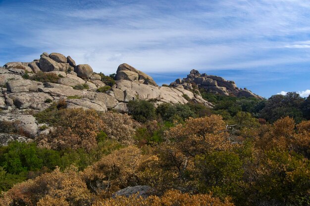 Scenic view of mountain against sky