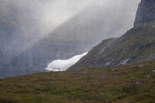 Scenic view of mountain against sky