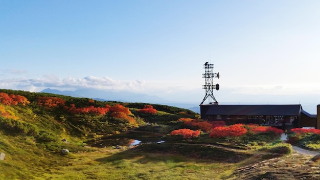 Photo scenic view of mountain against sky