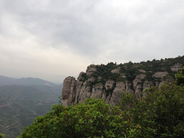 Scenic view of mountain against sky