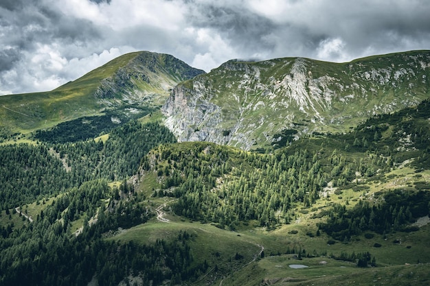 Scenic view of mountains against sky at biospharenpark nockberge karnten Osterreich europa