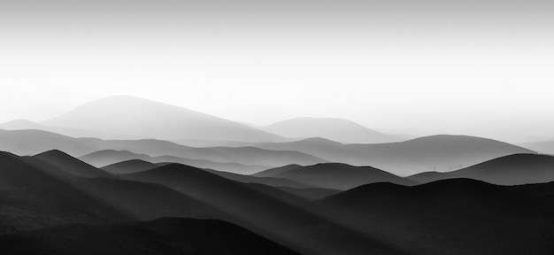 空の背景にある山の景色