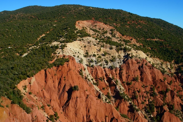 Foto la vista panoramica delle montagne contro il cielo