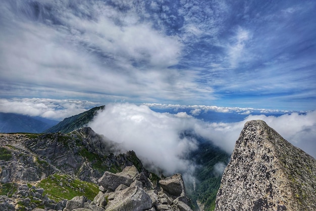 Photo scenic view of mountains against sky