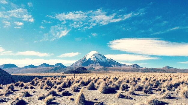 Photo scenic view of mountains against sky