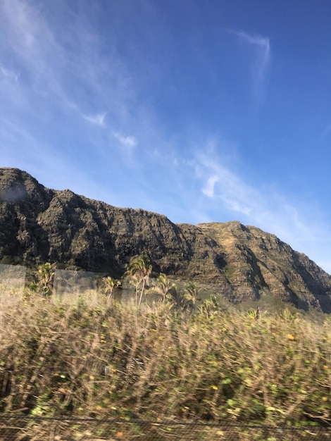 Photo scenic view of mountains against sky