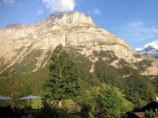 Foto la vista panoramica delle montagne contro il cielo