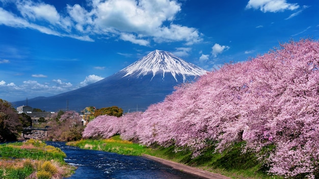 空の背景にある山の景色