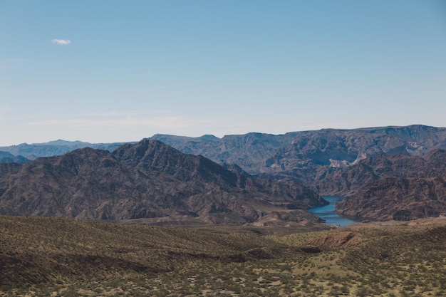 Photo scenic view of mountains against sky