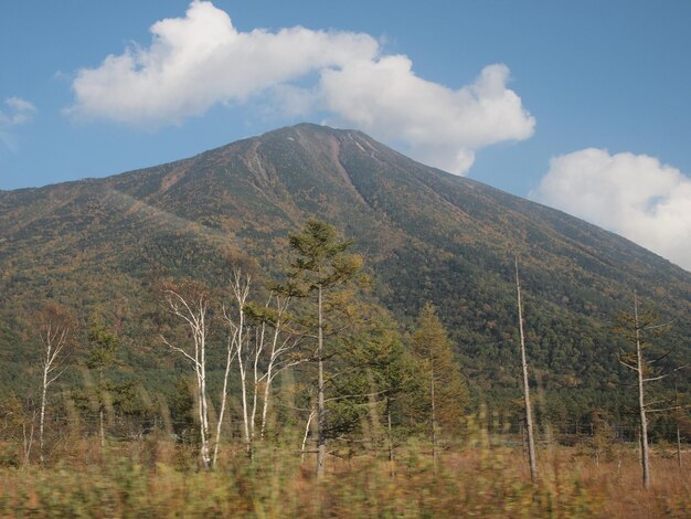 Foto la vista panoramica delle montagne contro il cielo