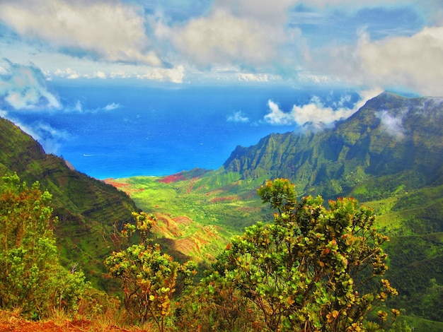 Scenic view of mountains