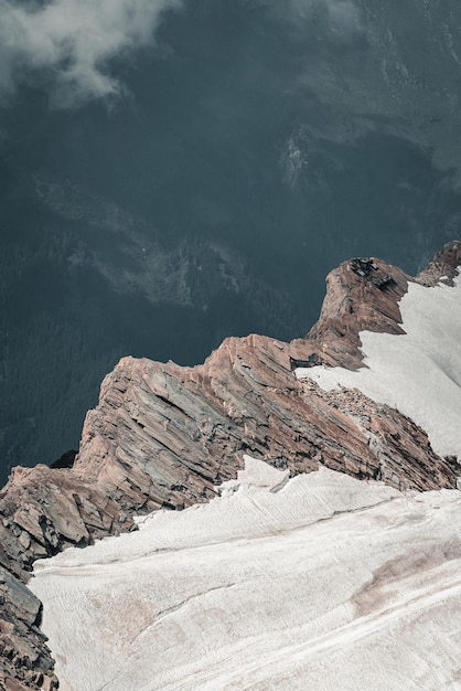 Photo scenic view of mountains