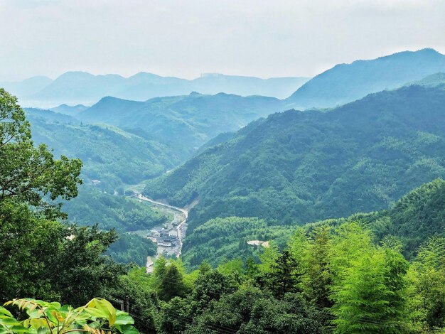 Scenic view of mountains