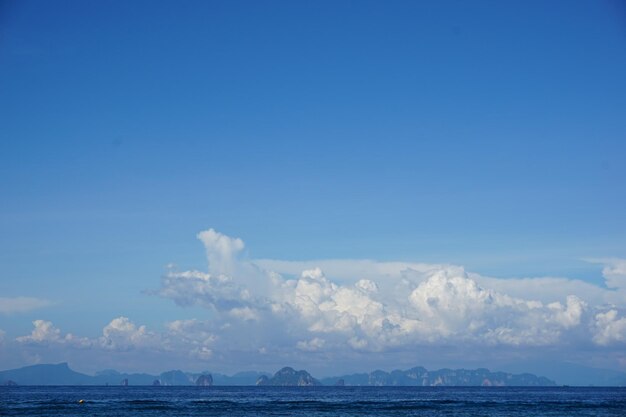 Scenic view of ocean against sky