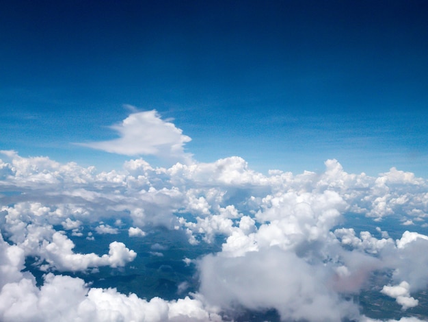 写真 青い空の雲の風景