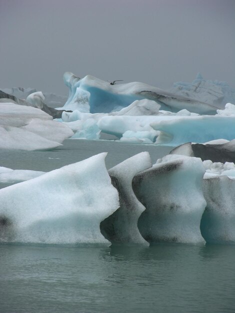 写真 アイスランド の 氷山 の 景色