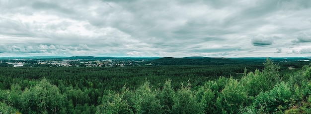 Фото Пейзажный вид на пейзаж на фоне неба