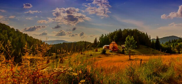 Фото Пейзажный вид на пейзаж