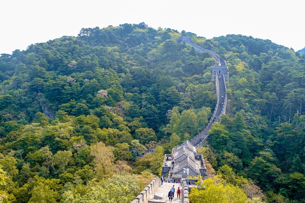 사진 베이징 무티엔위 만리장성(mutianyu great wall)의 아름다운 풍경