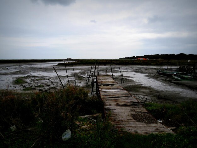 Фото Красивый вид на море на облачном небе