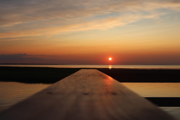 写真 夕暮れ の 時 の 空 に 対し て の 海 の 景色