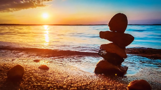 写真 夕暮れ の 時 の 空 に 対し て の 海 の 景色