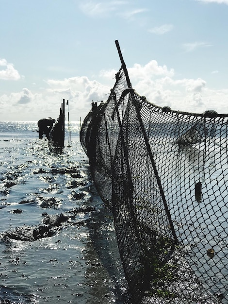 Фото Красивый вид на море на фоне неба