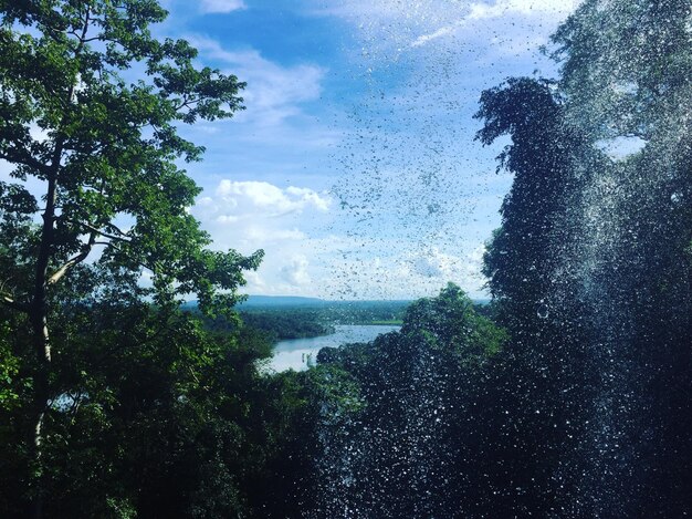 写真 空に照らされた海の景色