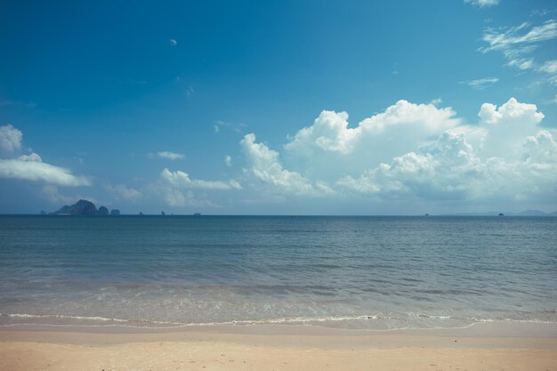 写真 空に照らされた海の景色