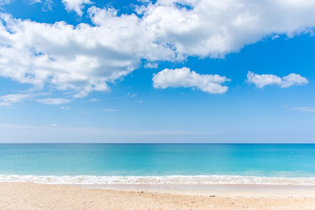 写真 空に照らされた海の景色