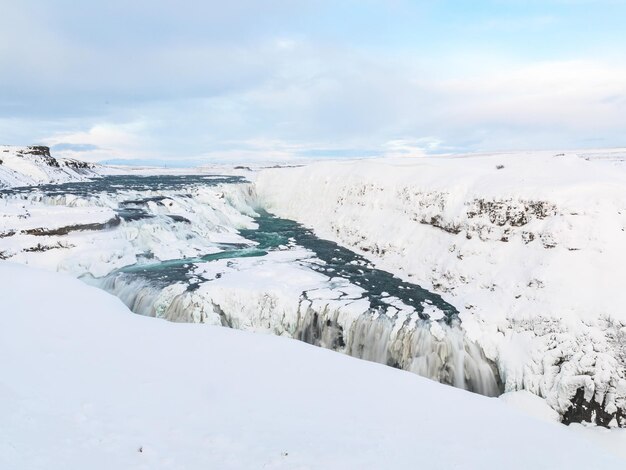 写真 雪に覆われたの景色 アイスランド湾